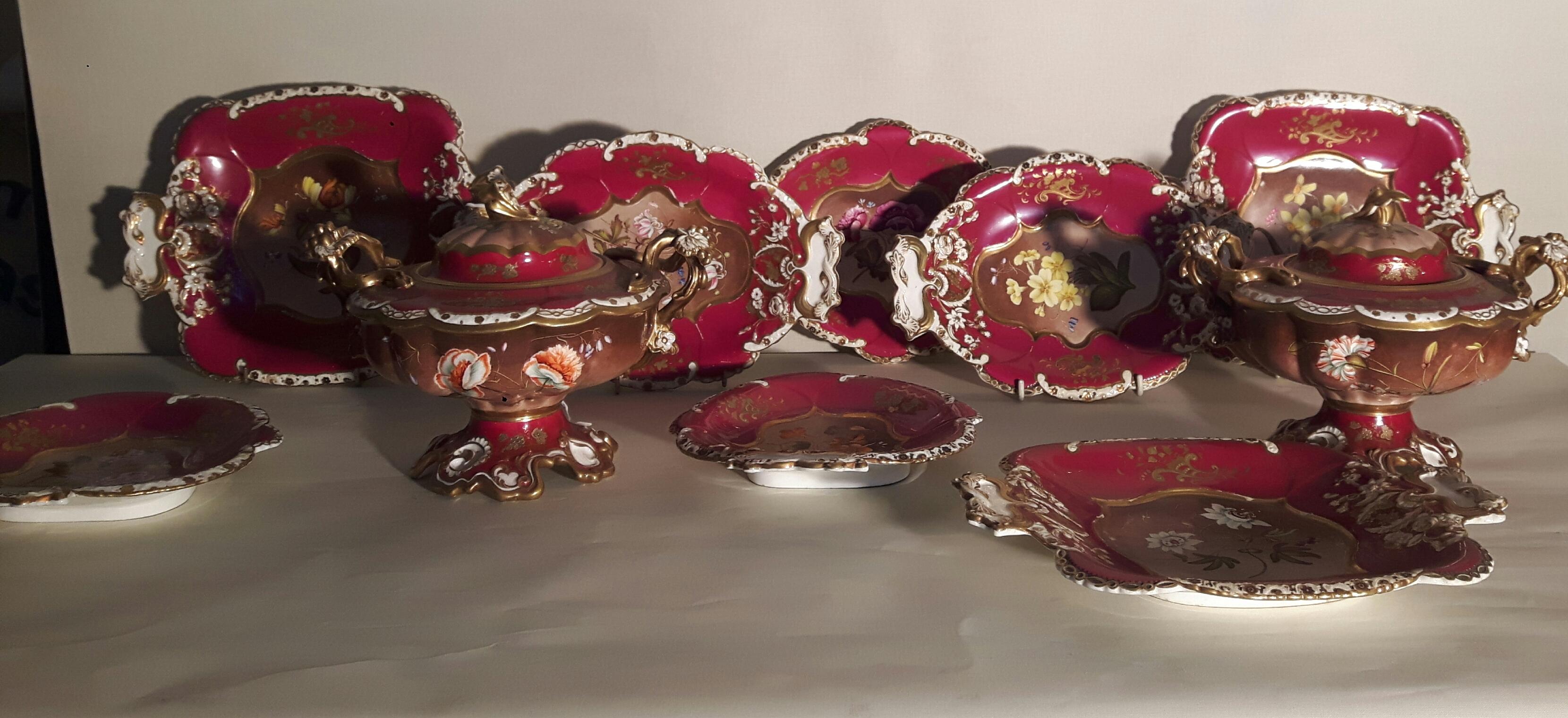 19th Century English Dessert Service In Good Condition For Sale In London, GB