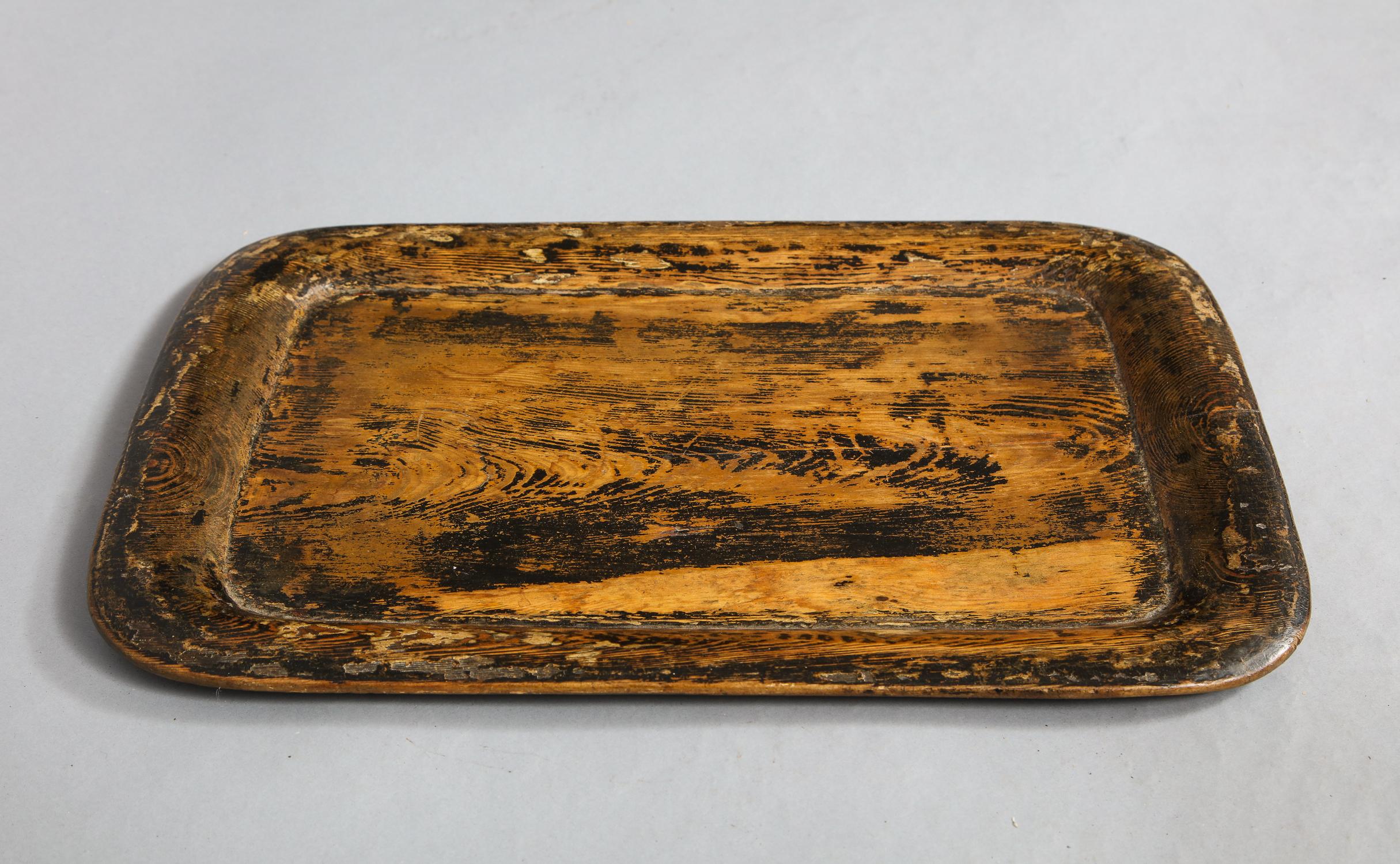 19th Century English Dish Carved Tray 3