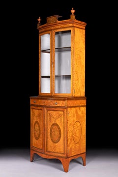 19th Century English Display Cabinet Attributed To Edwards & Roberts Of London