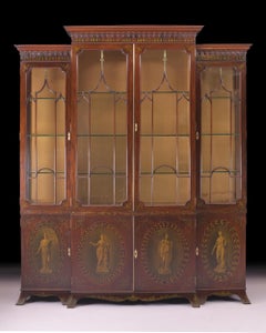 19th Century English Display Cabinet in the Neo-Classical Style