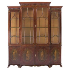 Antique 19th Century English Display Cabinet in the Neo-Classical Style
