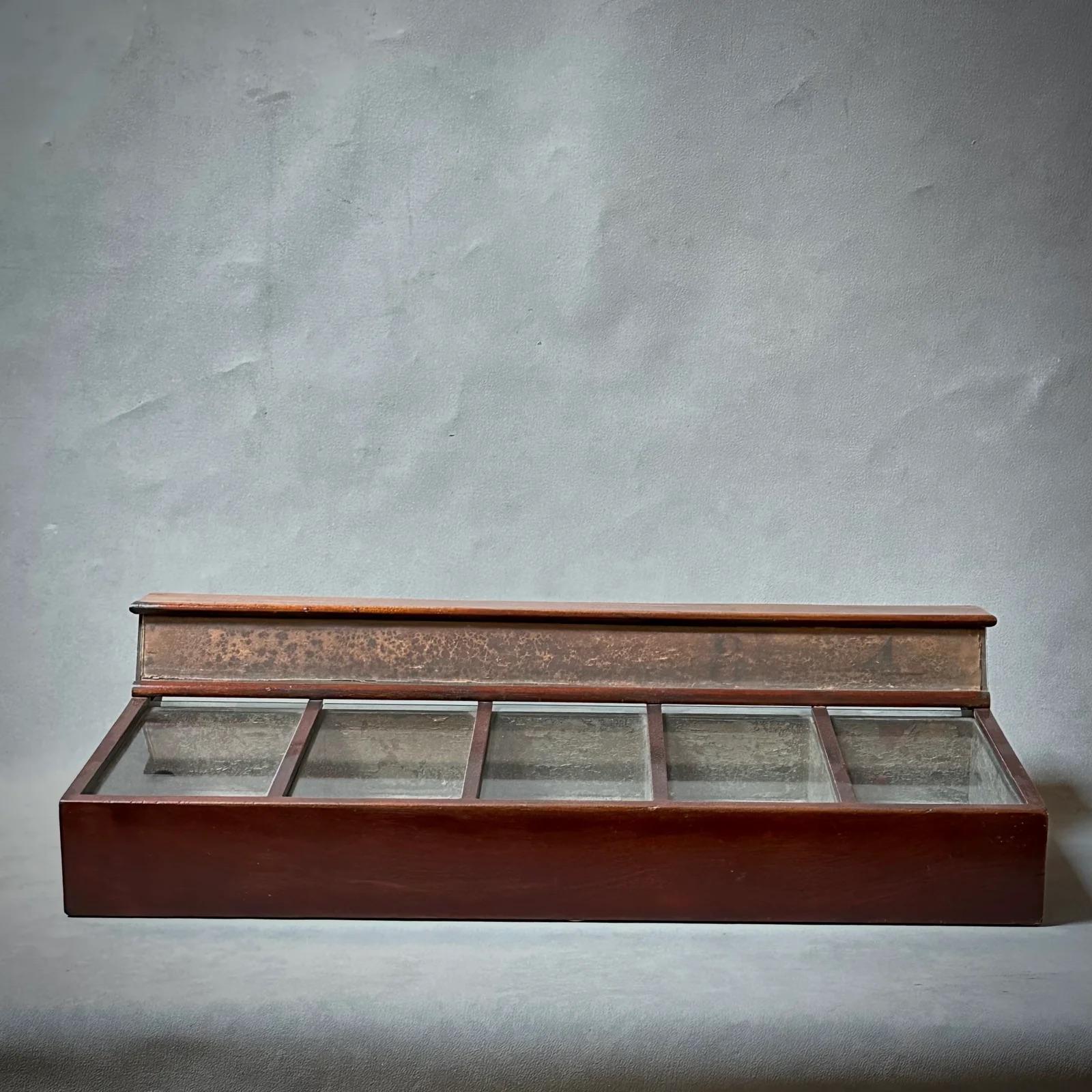 19th Century English Display Case in Mahogany In Good Condition For Sale In Los Angeles, CA