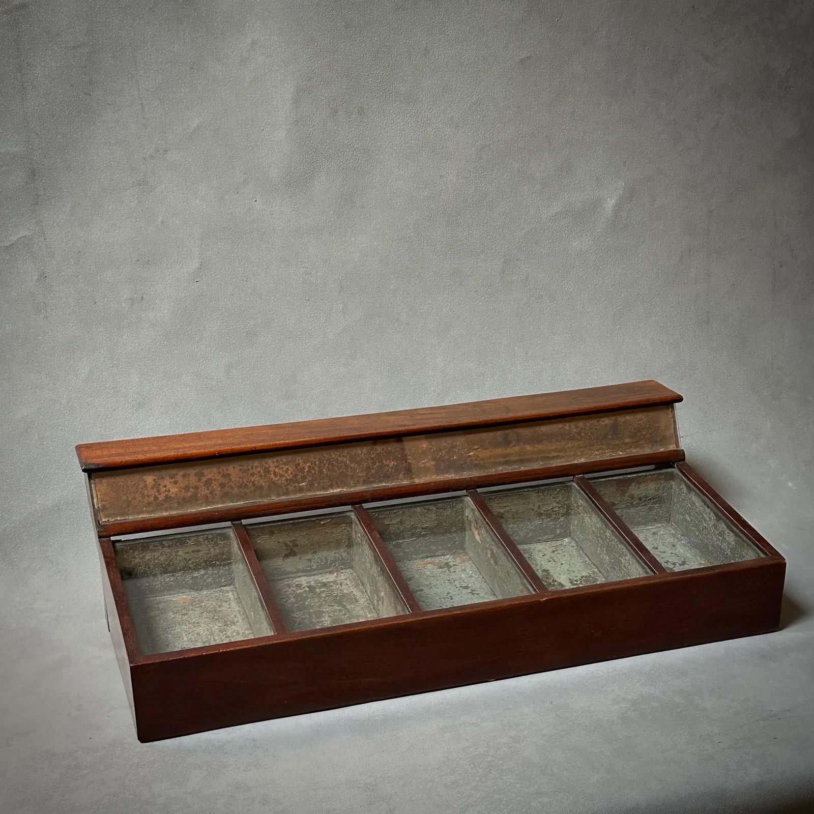 Late 19th Century 19th Century English Display Case in Mahogany For Sale