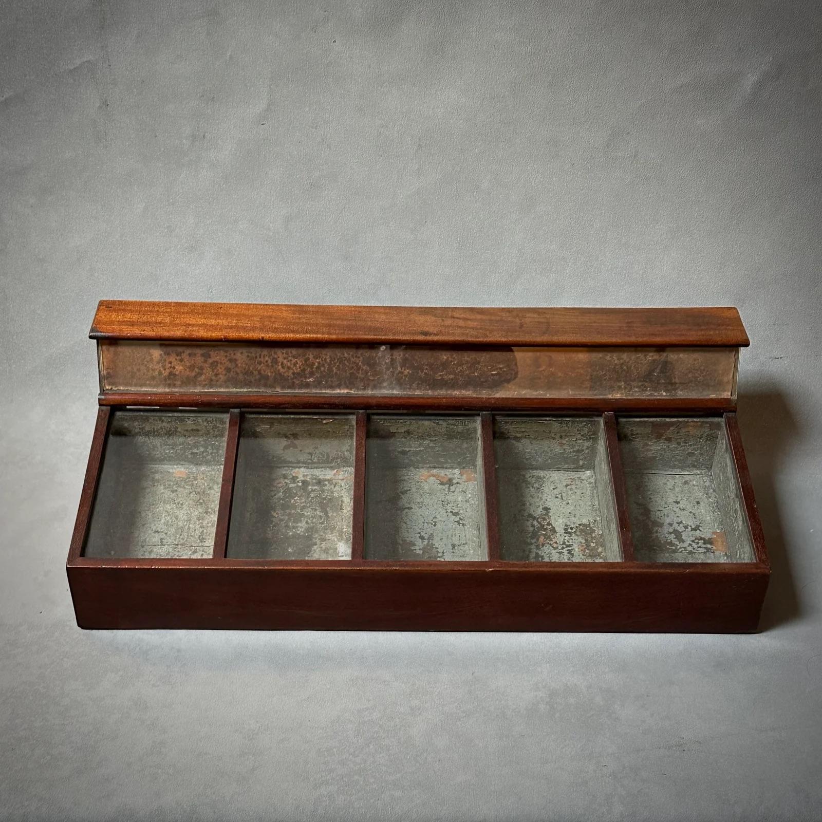 19th Century English Display Case in Mahogany For Sale 1