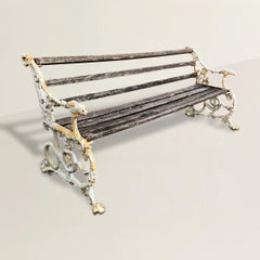 19th Century English 'Dog and Snake' Garden Bench