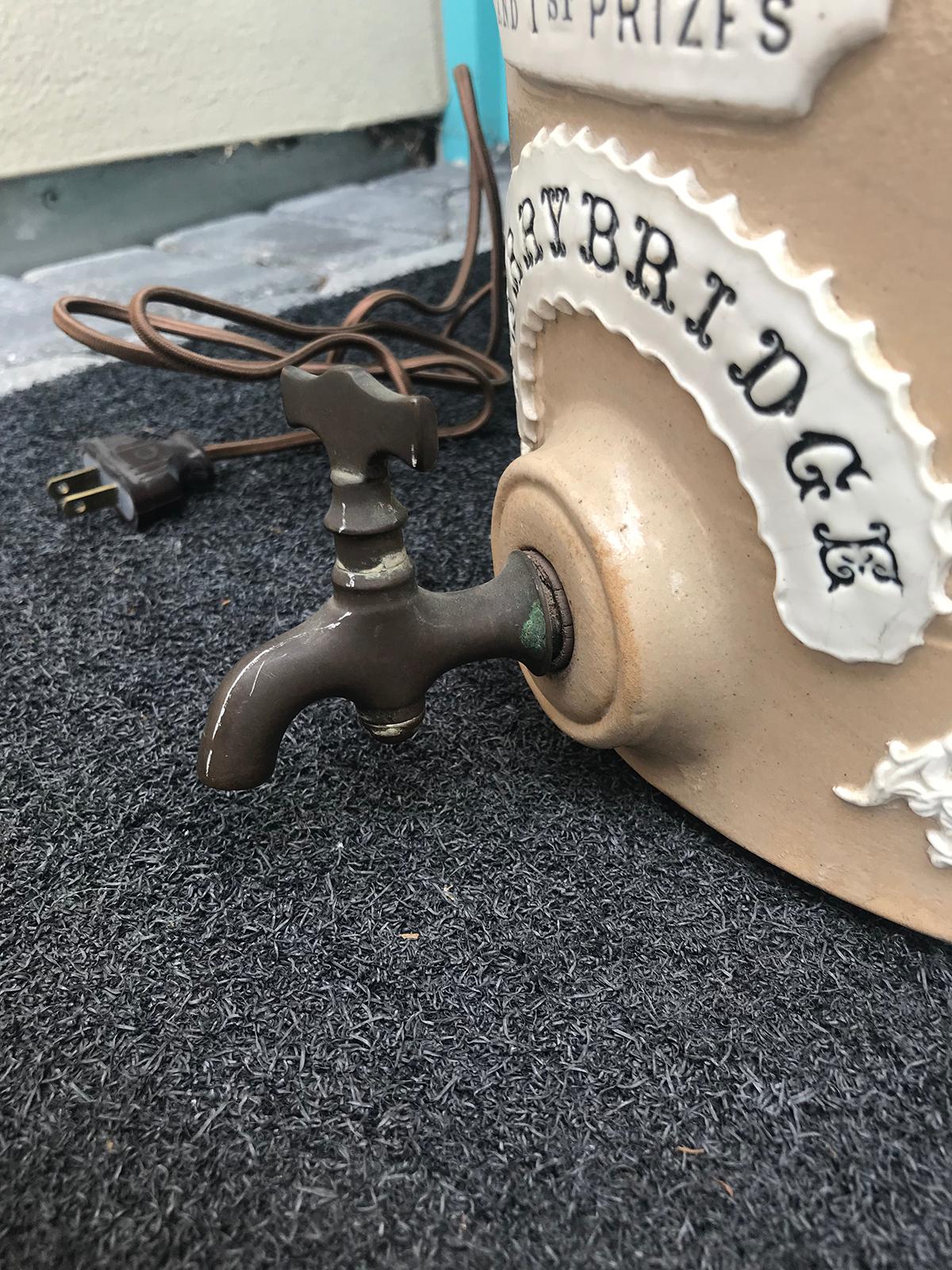 19th Century English Drabware Water Filter Lamp 6