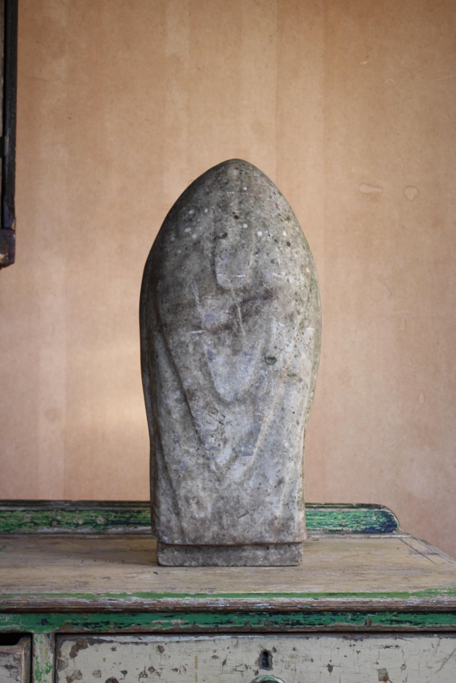 19th Century English Draped Marble Urn Memento Mori Grave Marker 6