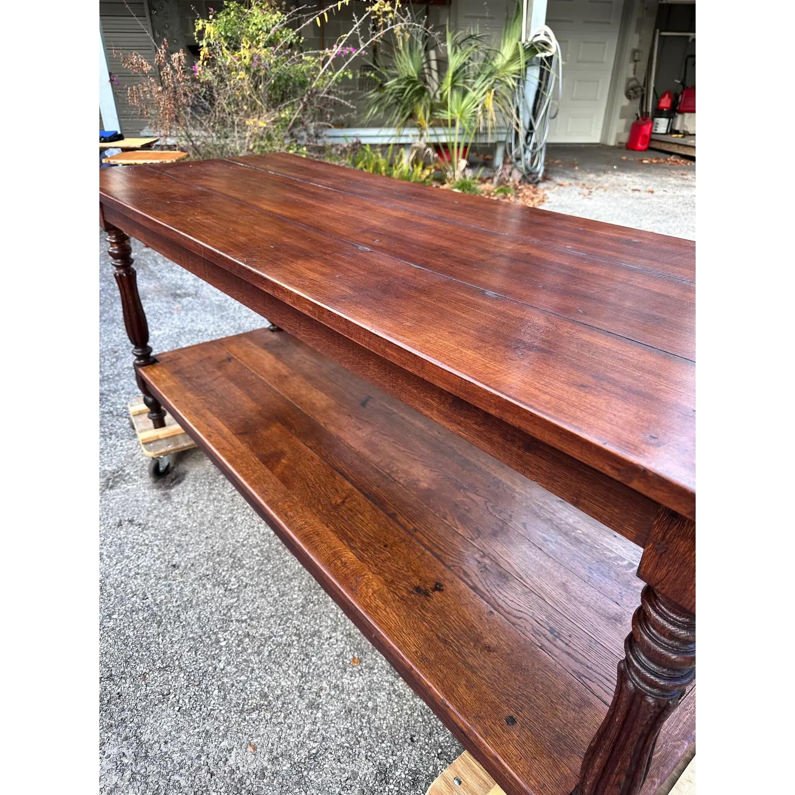 19th Century English Drapers Table In Good Condition In Nashville, TN