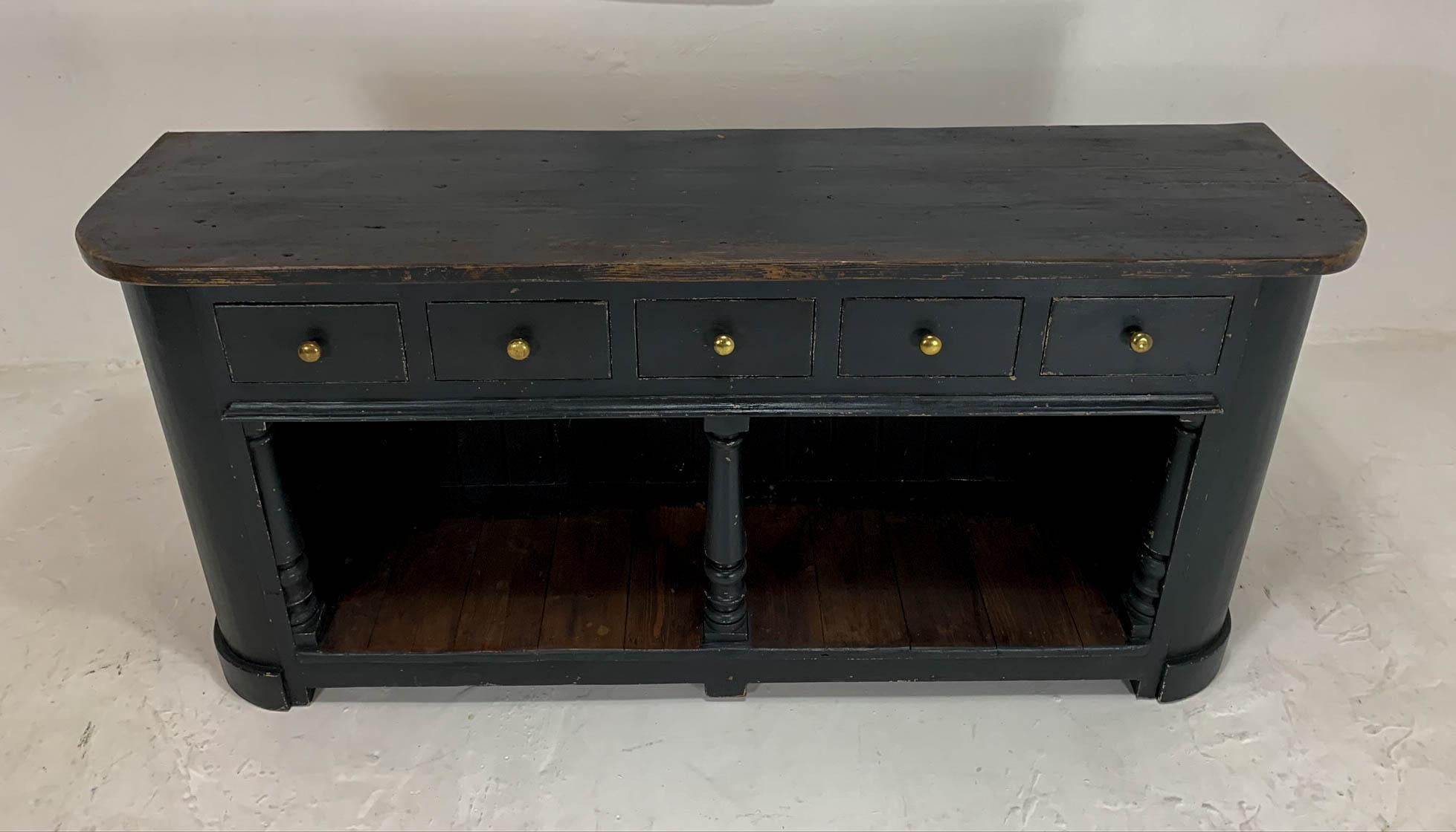 19th Century English Dresser Base Potting Boards Sideboard 1