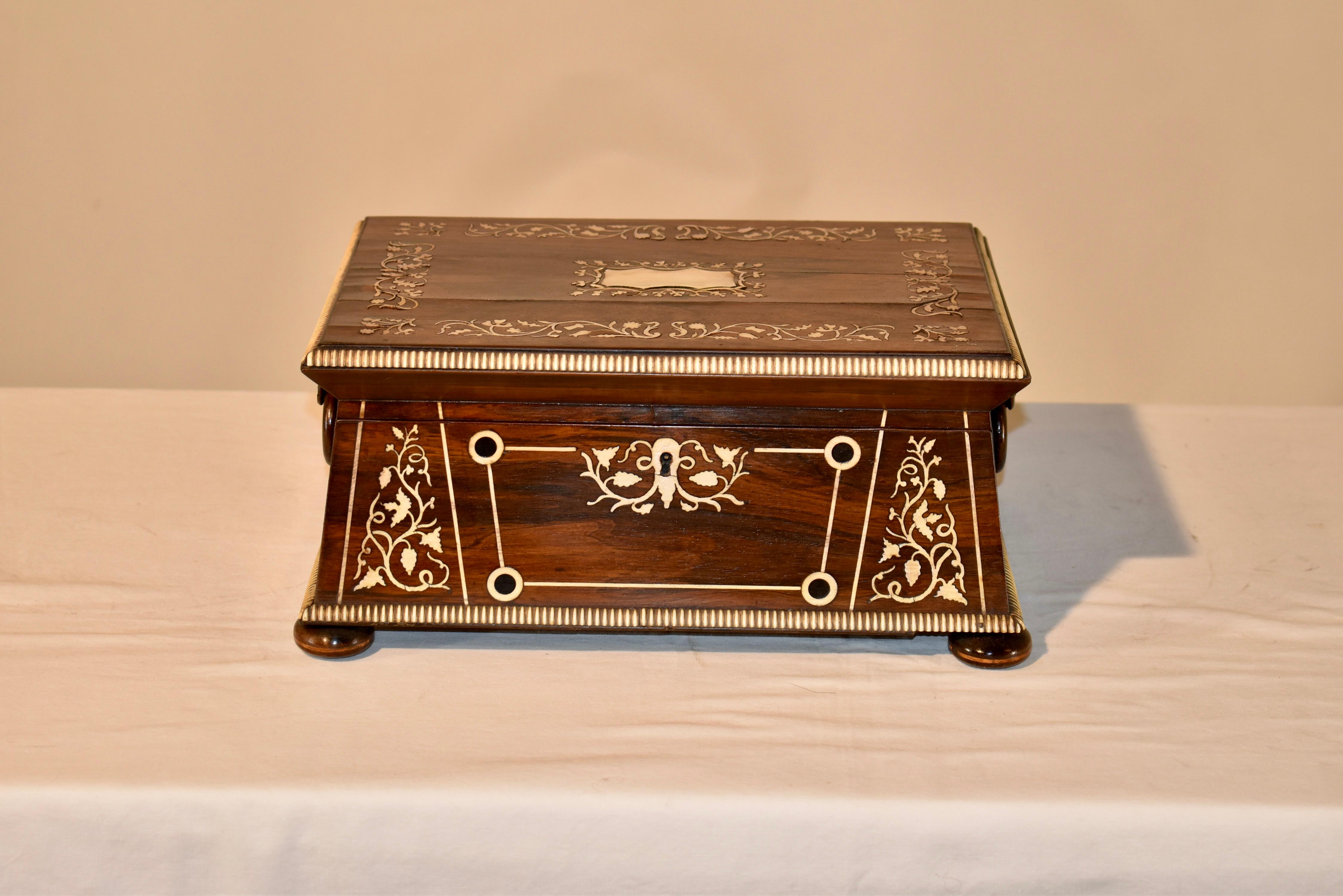 XIXe siècle Boîte de commode anglaise du 19ème siècle en vente