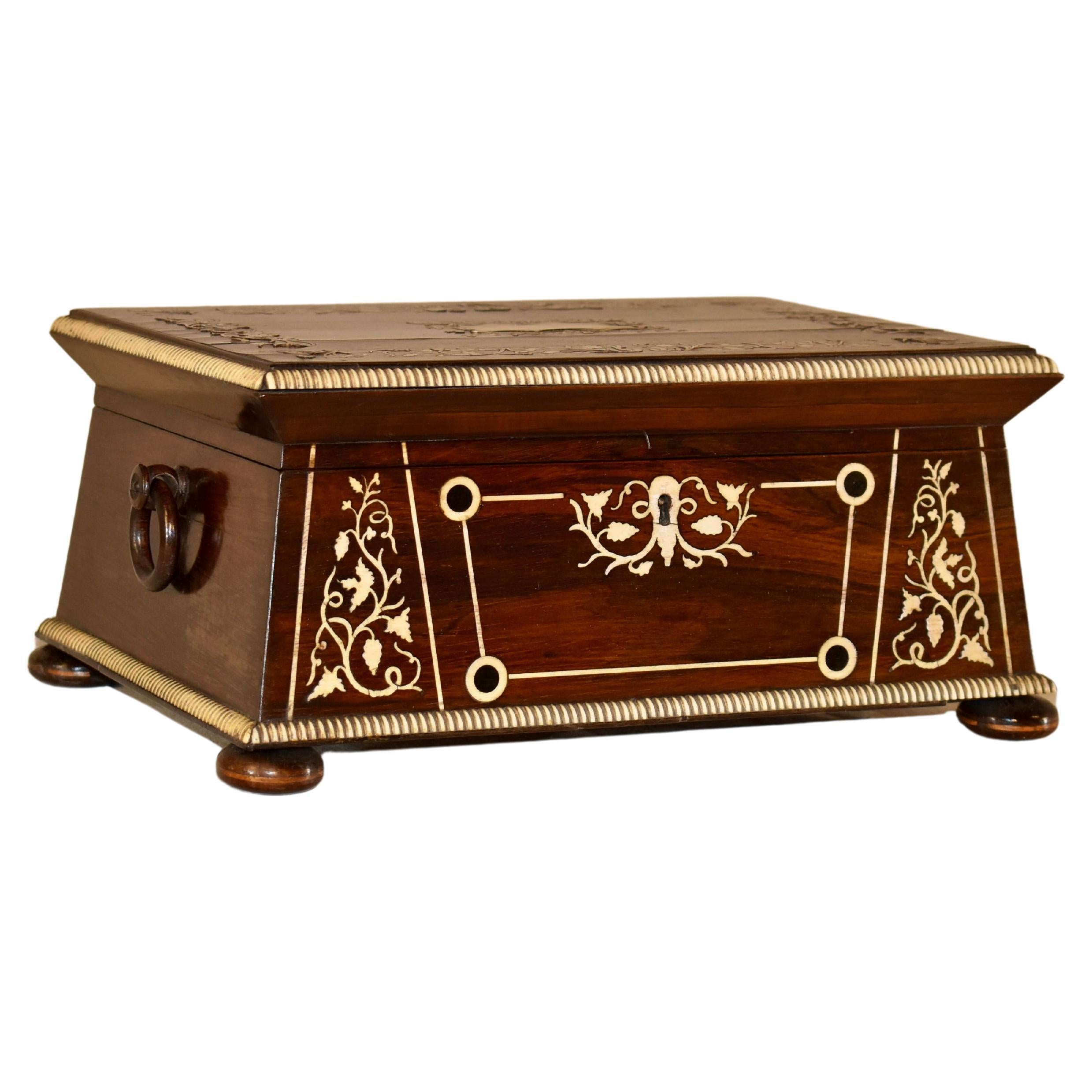 19th Century English Dresser Box For Sale