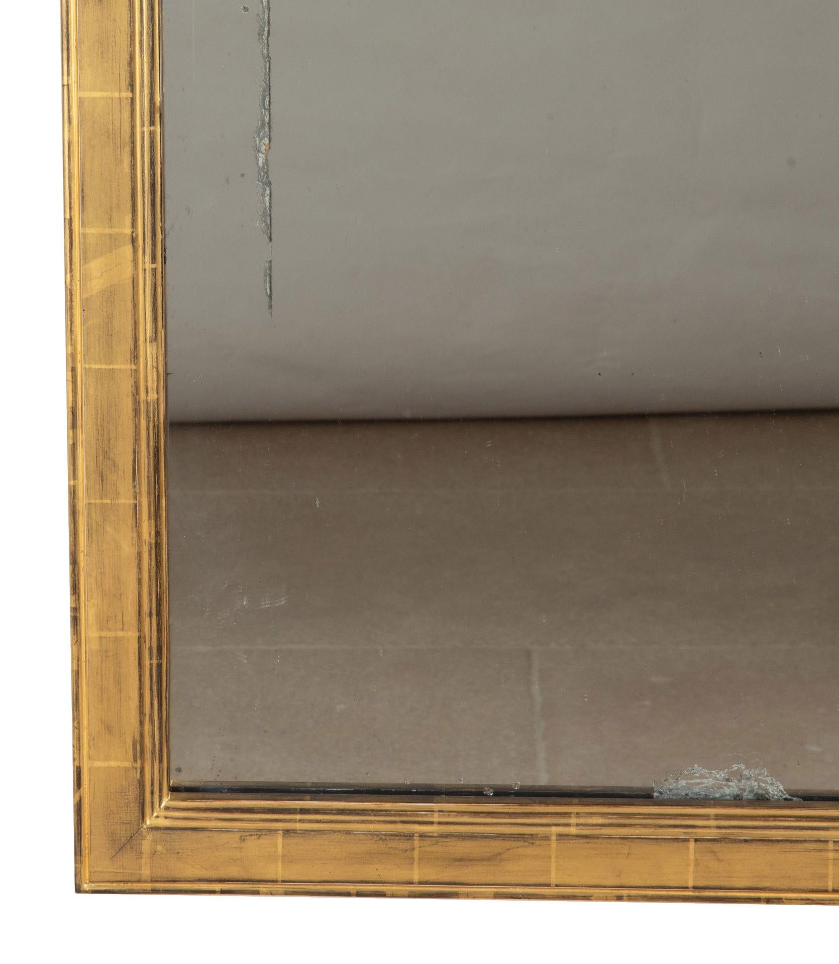 English dressing mirror with quality water gilding.

Original mercury plate.