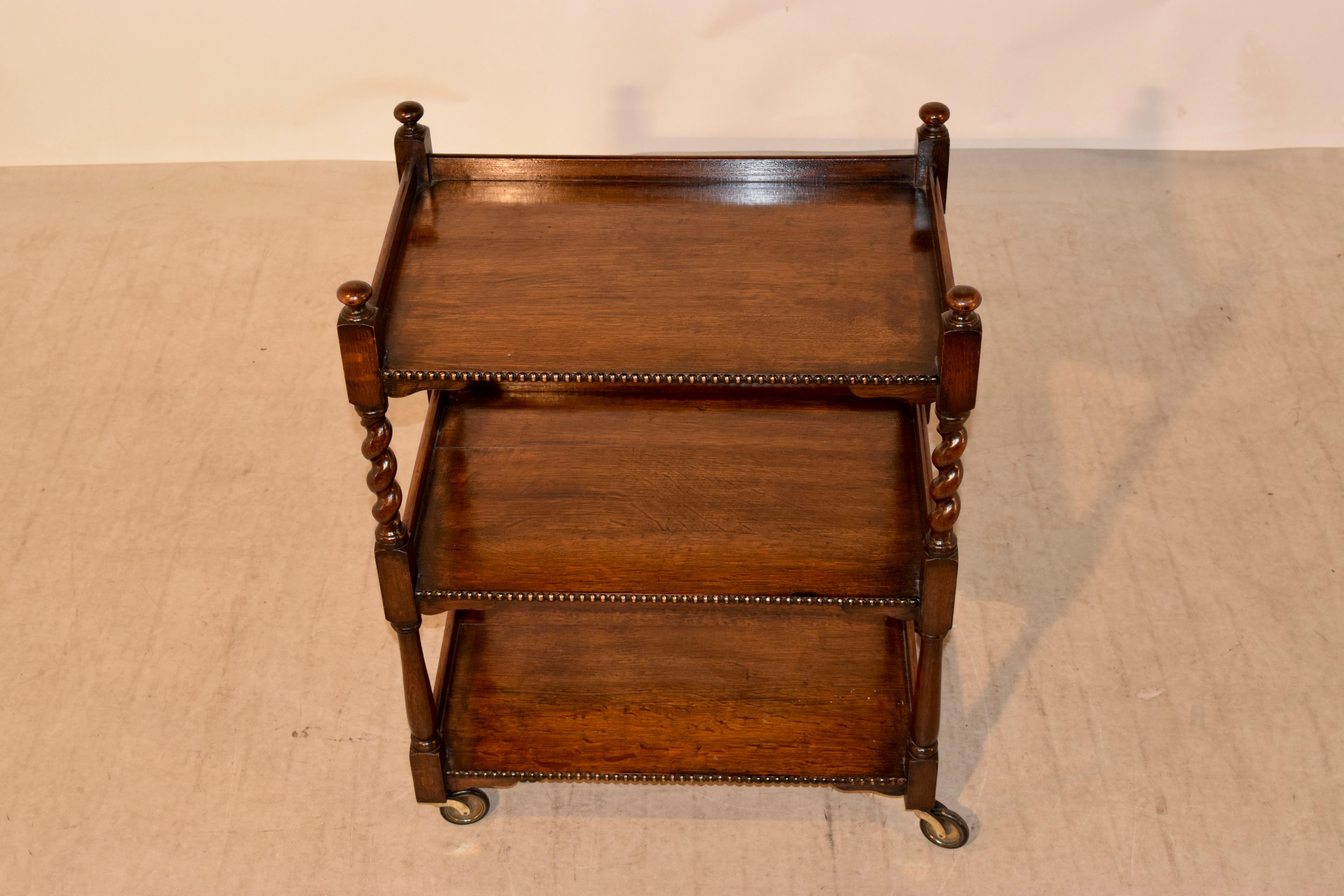 19th Century English Drinks Cart In Good Condition In High Point, NC