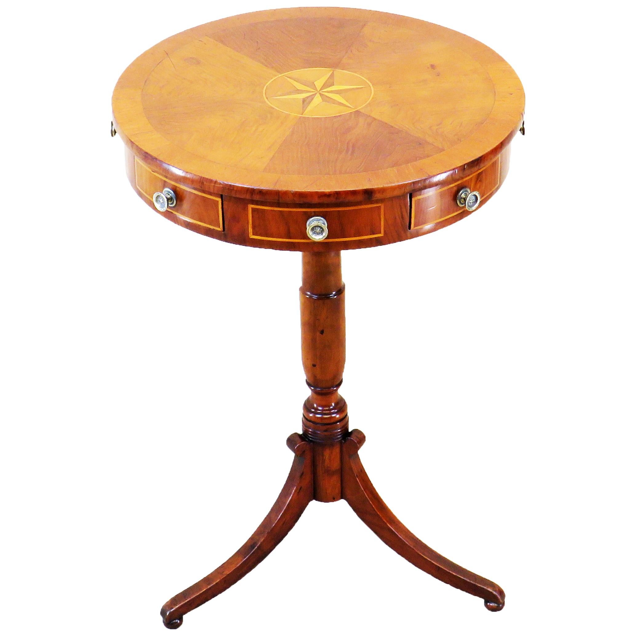 19th Century English Drum Type Occasional Table