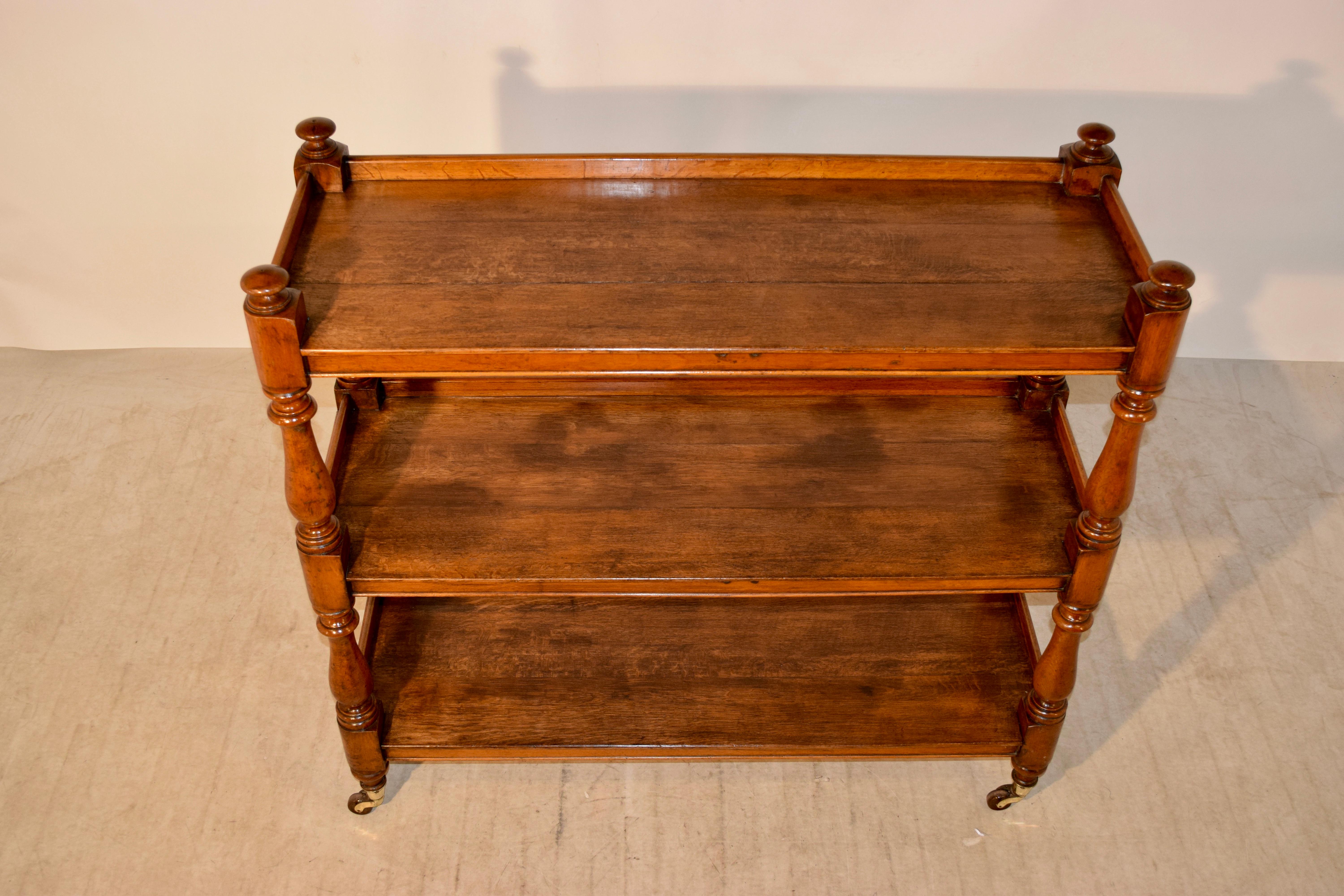 19th Century English Dumbwaiter In Good Condition In High Point, NC