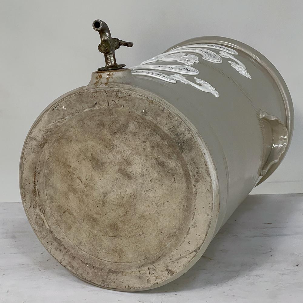 19th Century English Earthenware Water Dispenser for Charcoal Filter For Sale 9