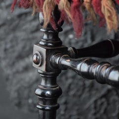 19th Century English Ebonised Carpet Stool