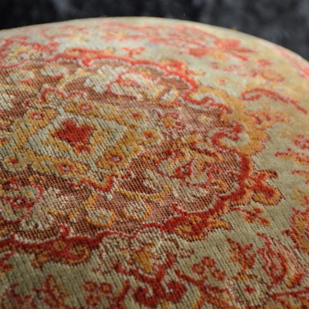 Early Victorian 19th Century English Ebonised Carpet Stool