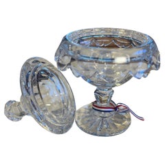 19th Century English Edwardian Crystal Covered Dish