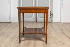 19th Century English Edwardian Handkerchief Game Table