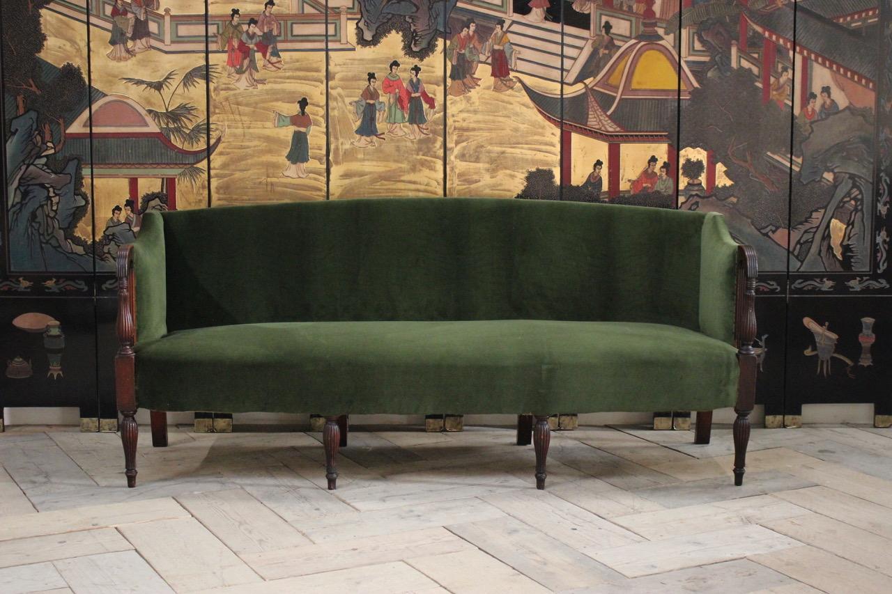 19th Century English Eight Legged Regency Sofa (Englisch) im Angebot