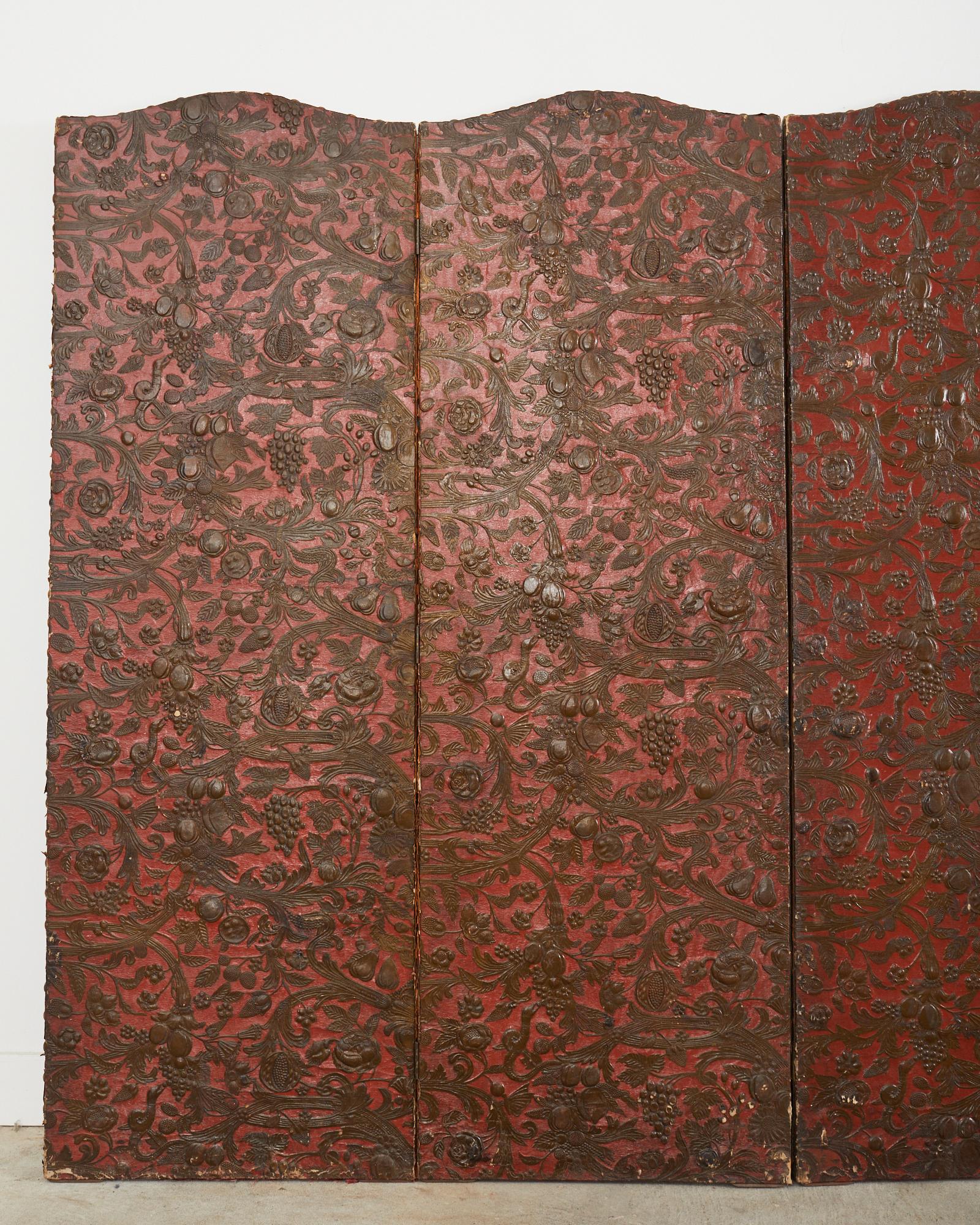 embossed panel wallpaper