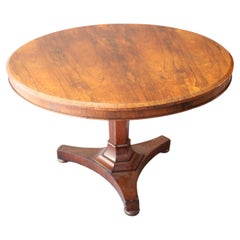 Used 19th Century English Empire Walnut Centre Table