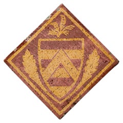 19th Century English Encaustic Post-Medieval Tile by Godwin