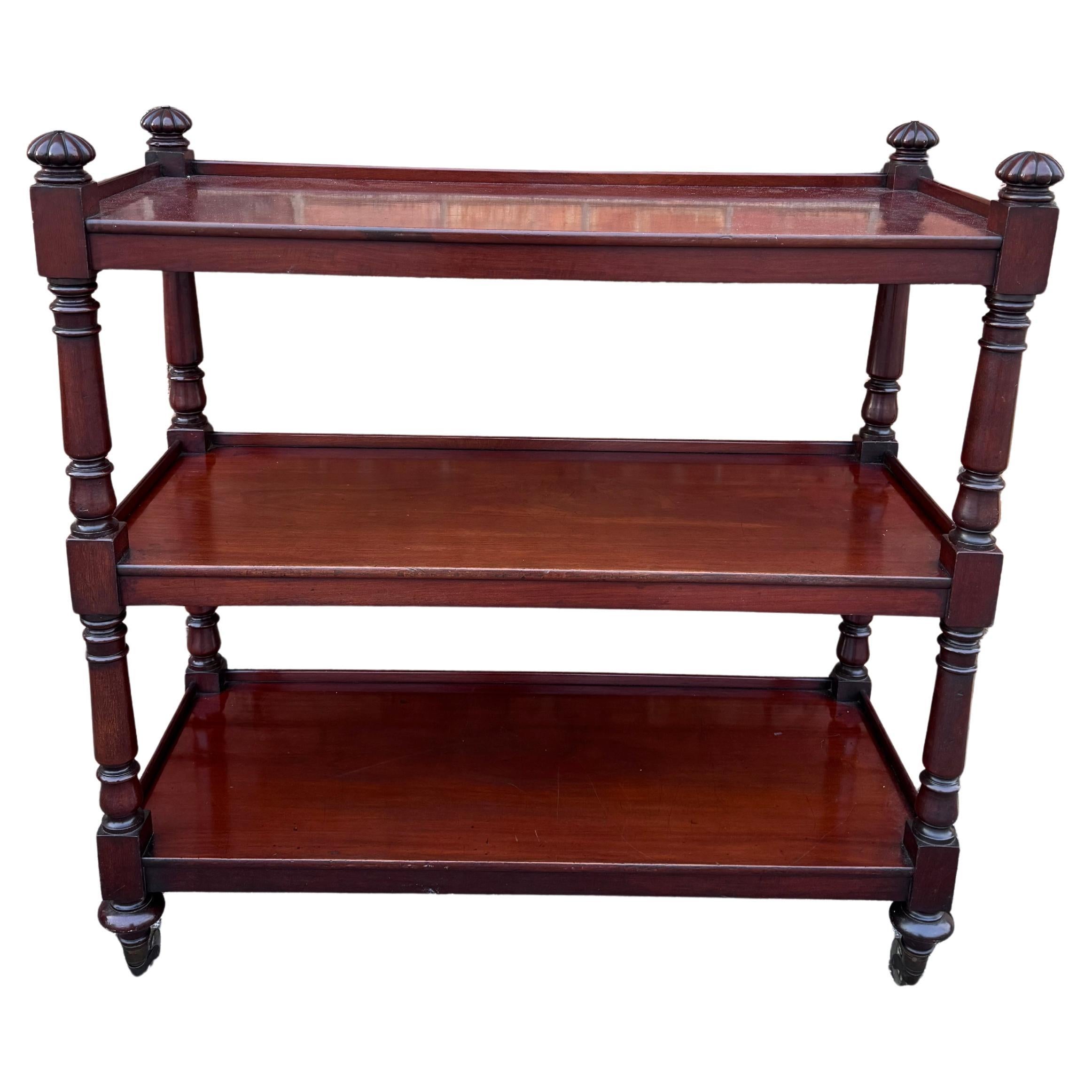 19th Century English Etagere Trolley For Sale