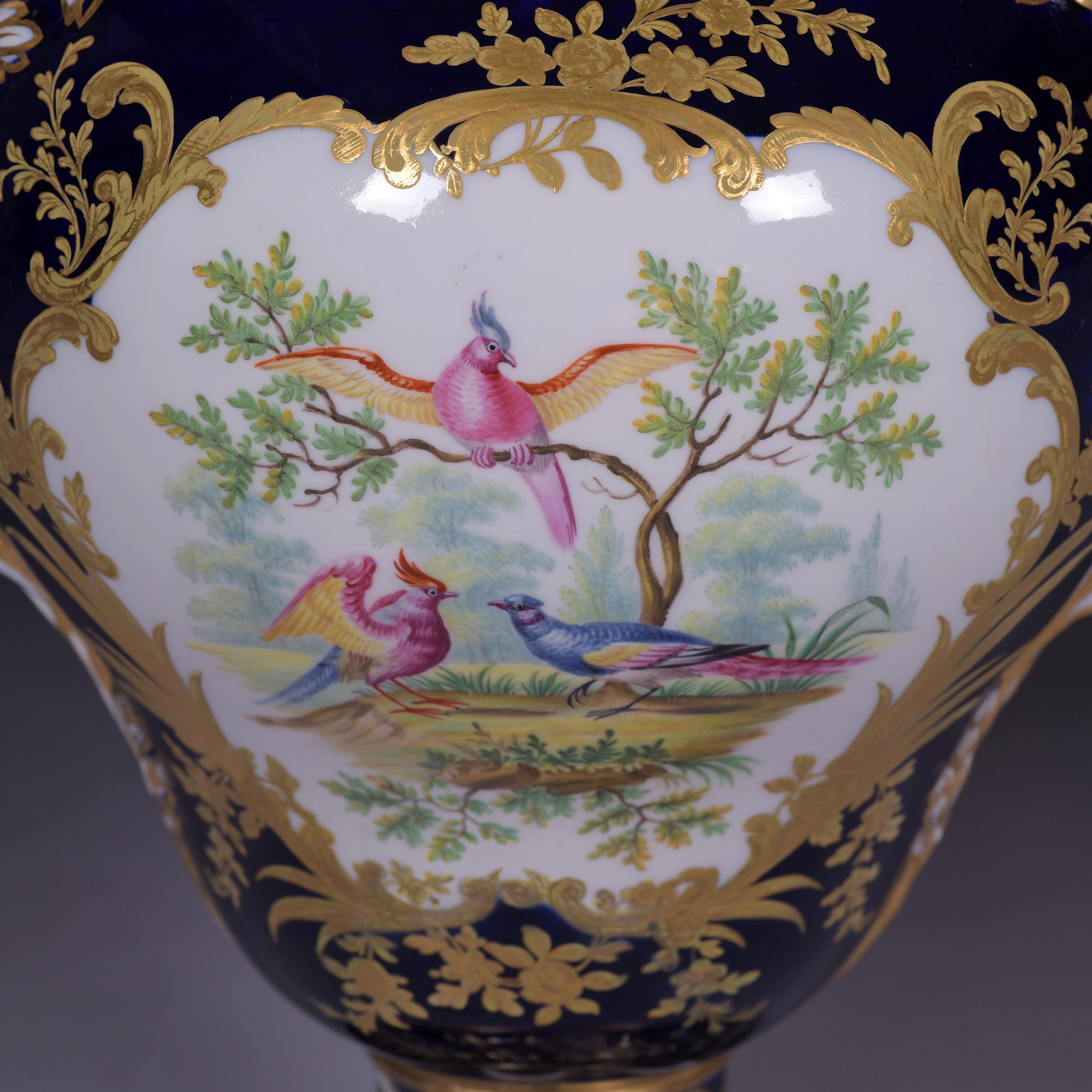 19th Century English Exhibition Porcelain Vase by Minton Painted by Martin Sneed For Sale 1