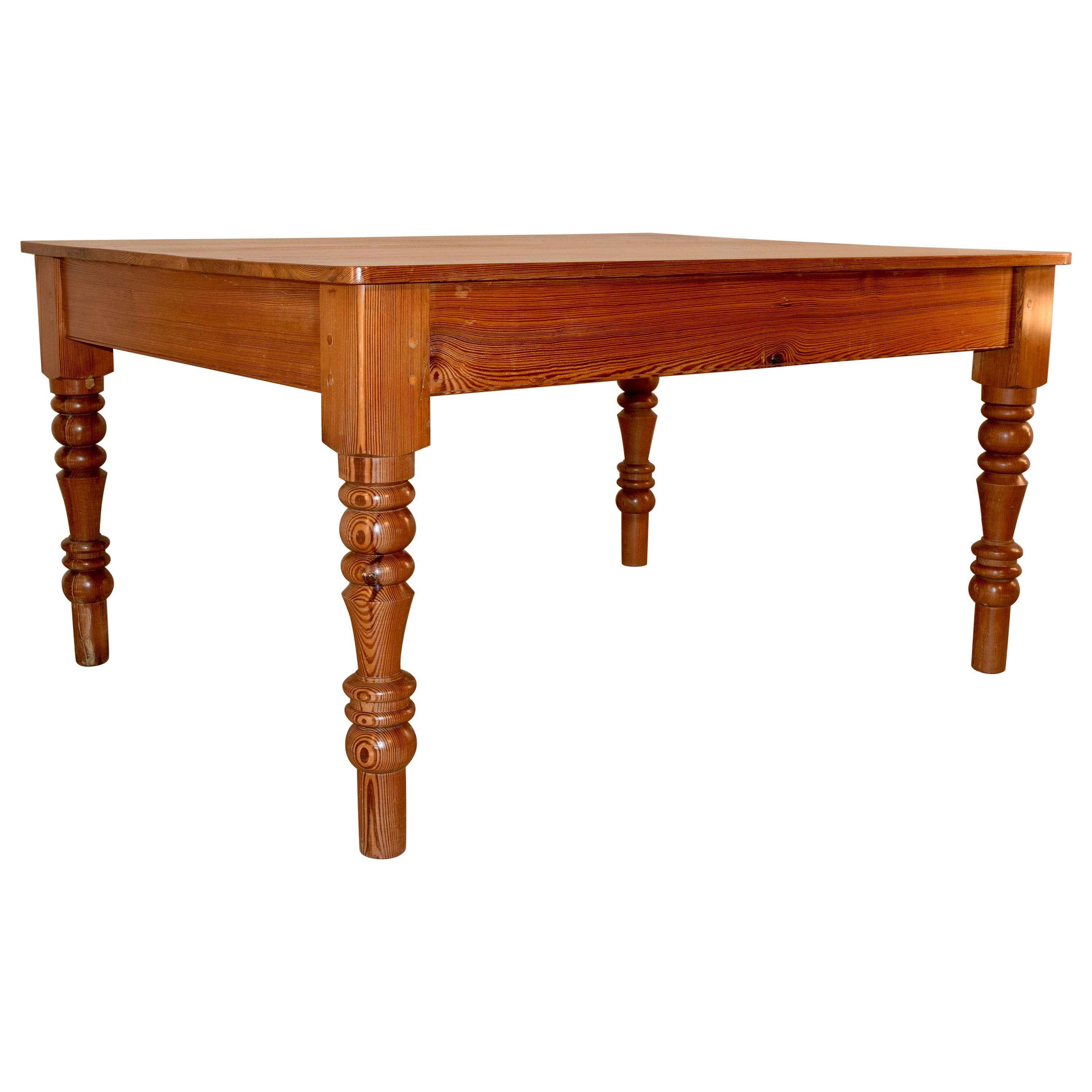 19th Century English Farm Table For Sale