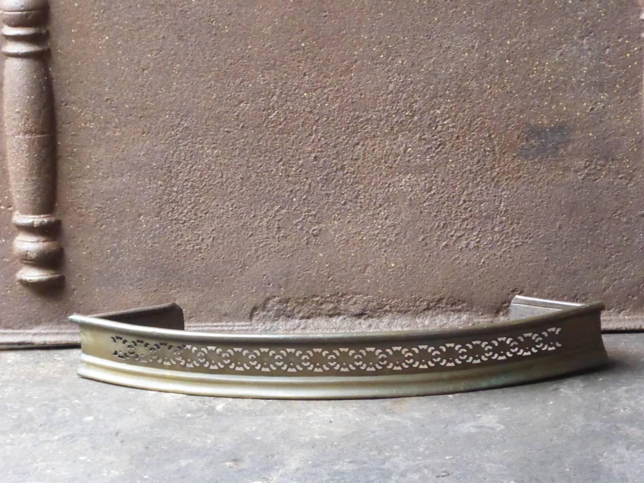 19th century English fireplace fender made of brass and iron.

We have a unique and specialized collection of antique and used fireplace accessories consisting of more than 1000 listings at 1stdibs. Amongst others, we always have 300+ firebacks,