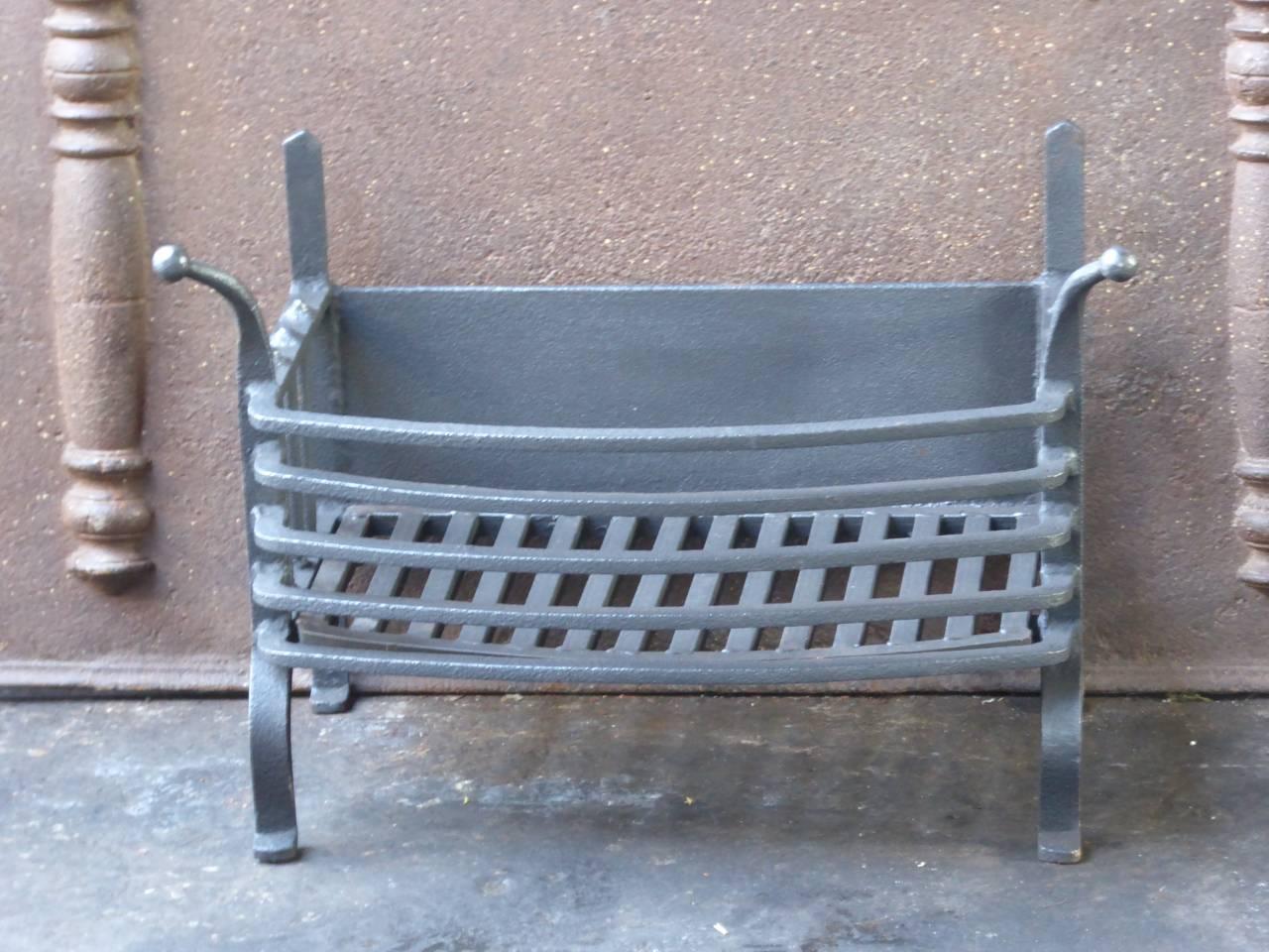 19th century English Victorian fireplace grate made of wrought iron.

We have a unique and specialized collection of antique and used fireplace accessories consisting of more than 1000 listings at 1stdibs. Amongst others, we always have 300+