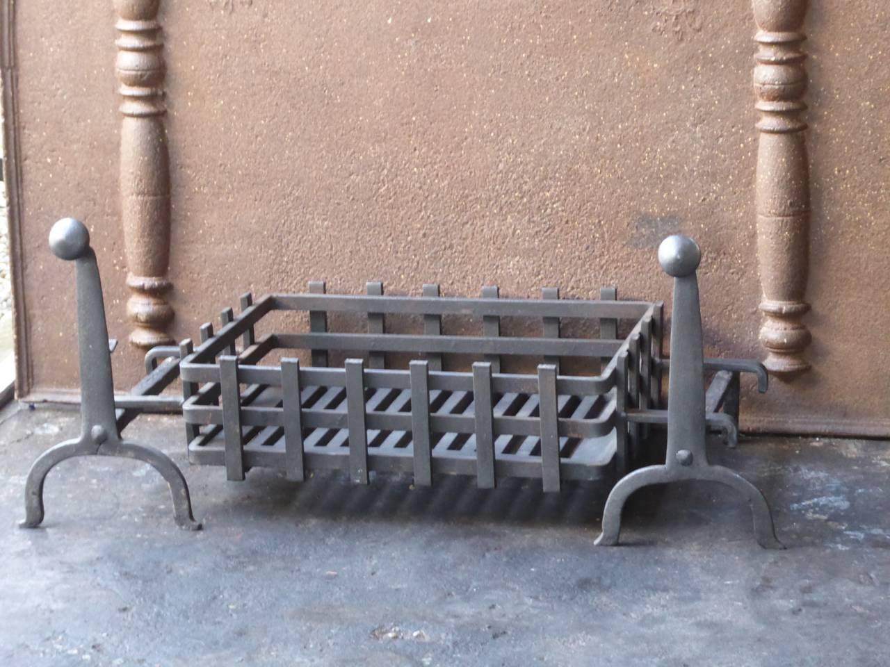 Victorian 19th Century English Fireplace Grate or Fire Grate