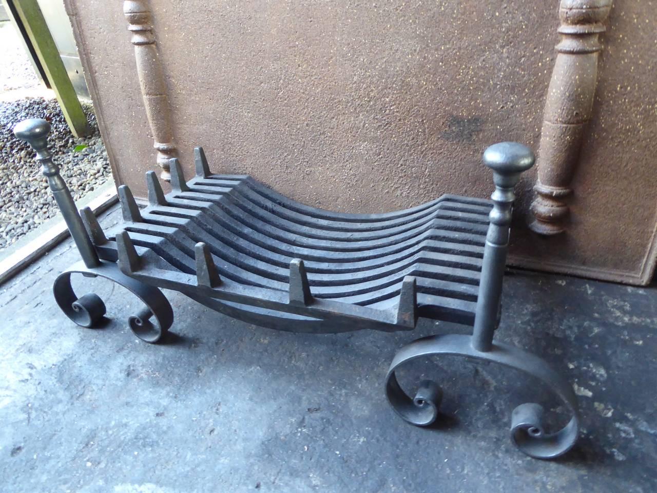19th Century English Victorian Fireplace Grate or Fire Grate 2