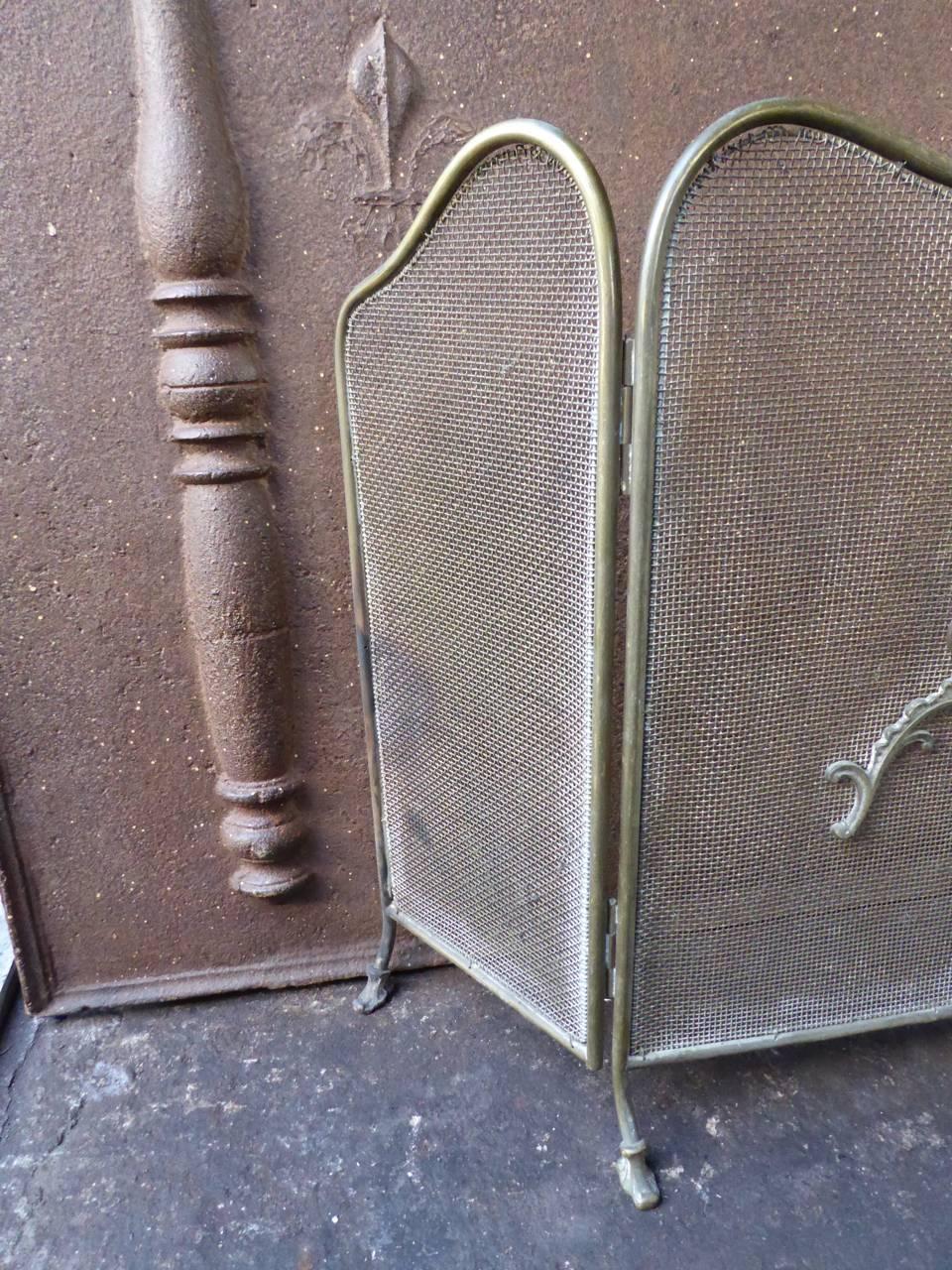 British 19th Century English Victorian Fireplace Screen or Fire Screen