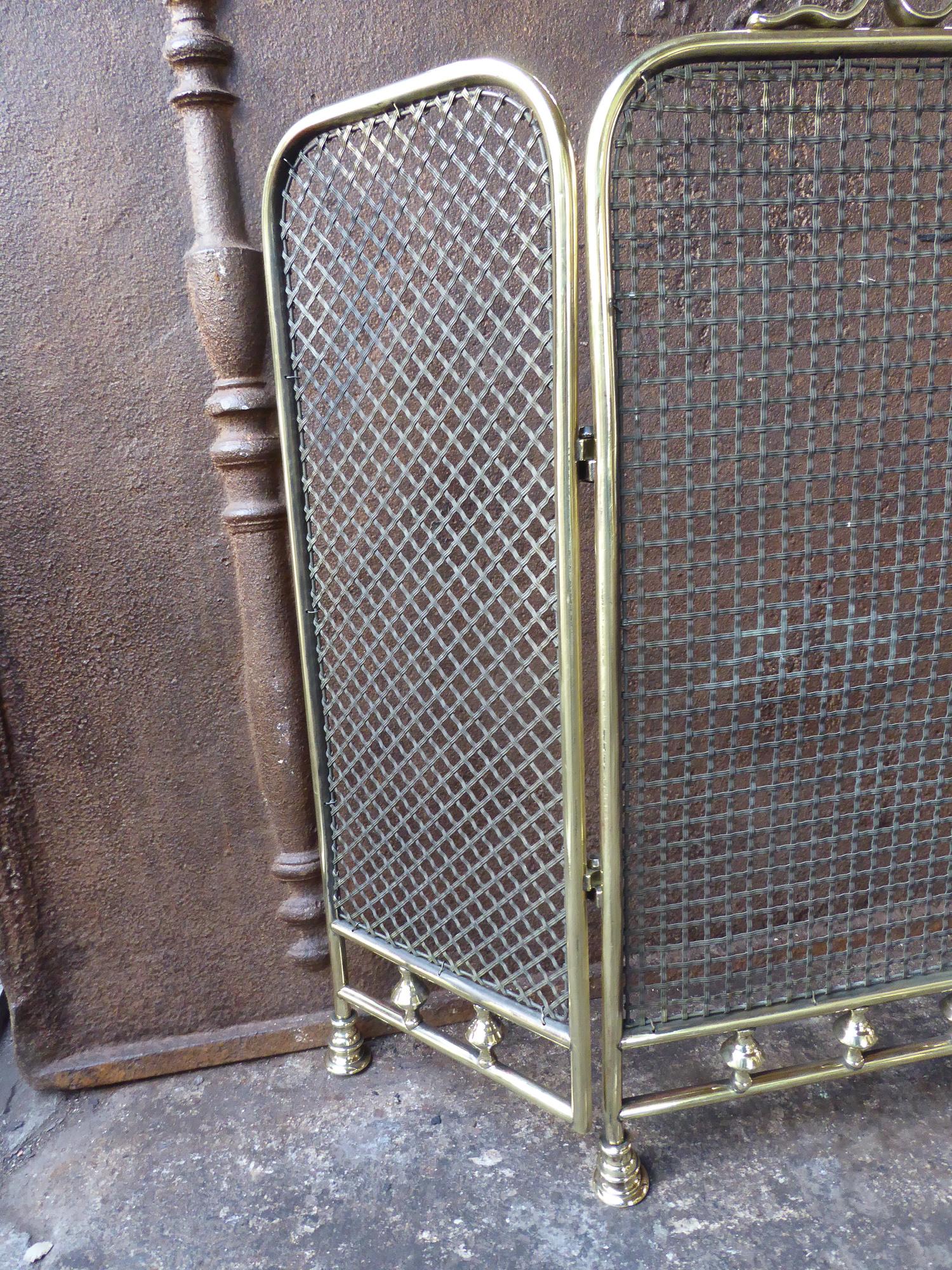 Victorian 19th Century English Fireplace Screen or Fire Screen