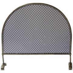 19th Century English Fireplace Screen or Fire Screen