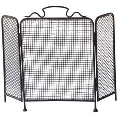 19th Century English Fireplace Screen or Fire Screen