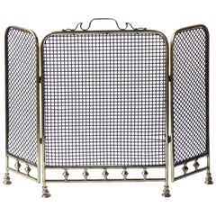 19th Century English Fireplace Screen or Fire Screen