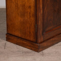 19th Century English Flame Mahogany Collectors Cabinet