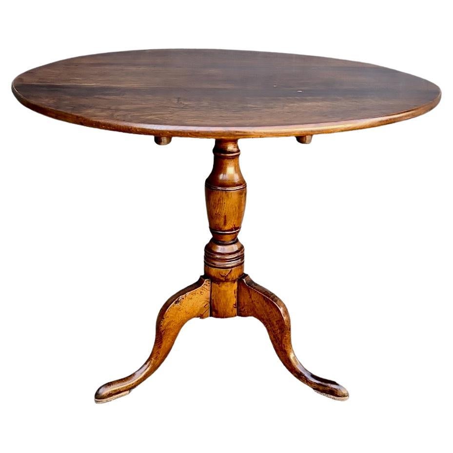 19th Century English Flip Top Table For Sale