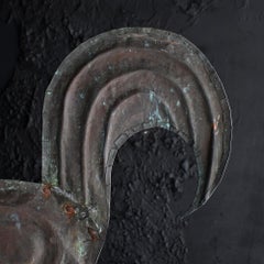 19th century English Folk Art copper weathervane