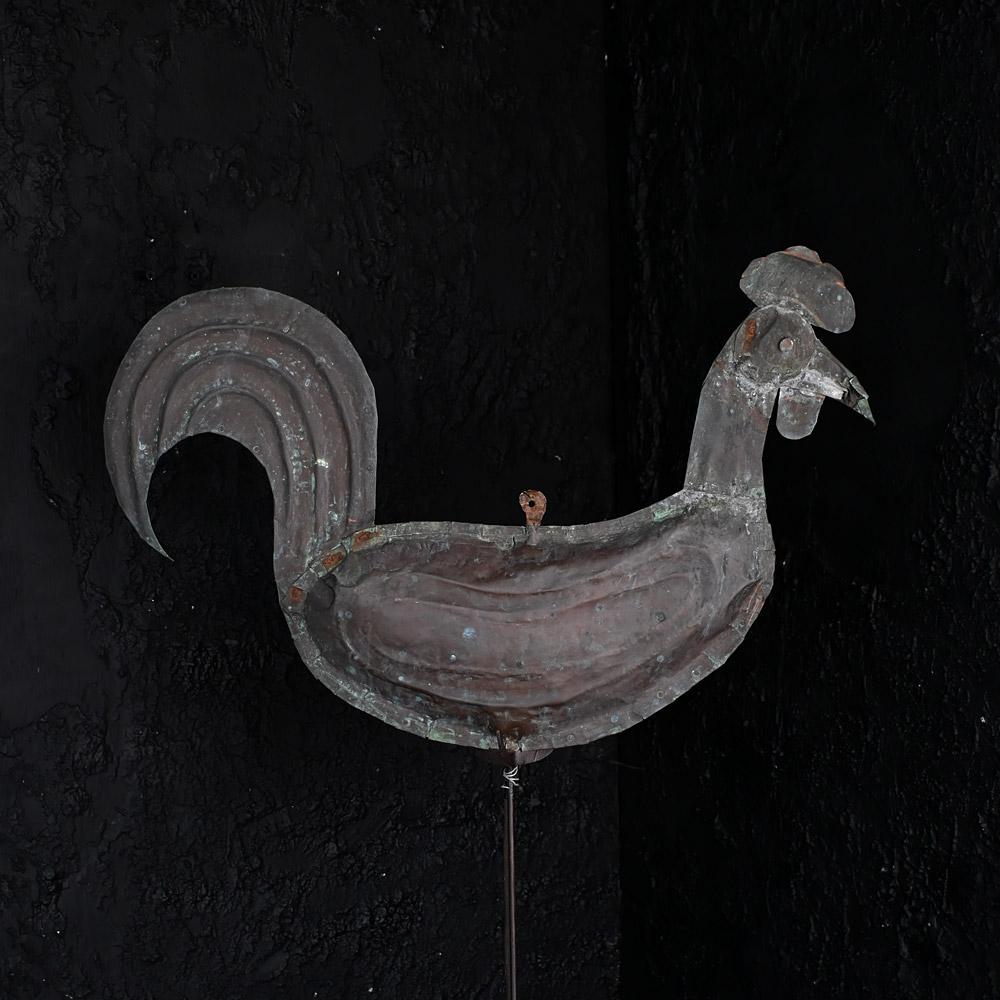 Banderuola in rame Folk Art inglese del XIX secolo In condizioni discrete in vendita a London, GB