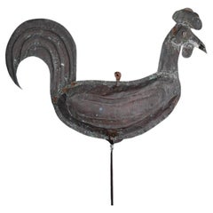 19th century English Folk Art copper weathervane