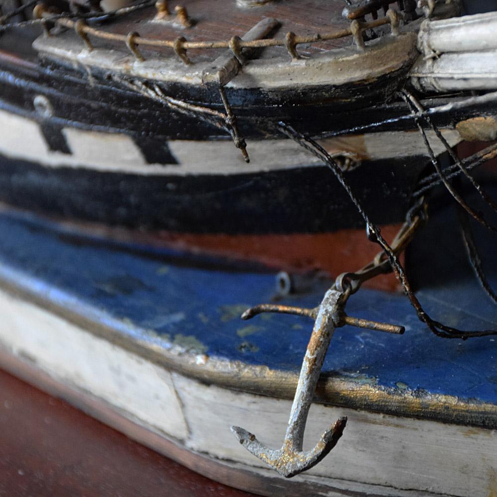 Diorama de bateau encastré d'artisanat anglais du XIXe siècle en vente 4