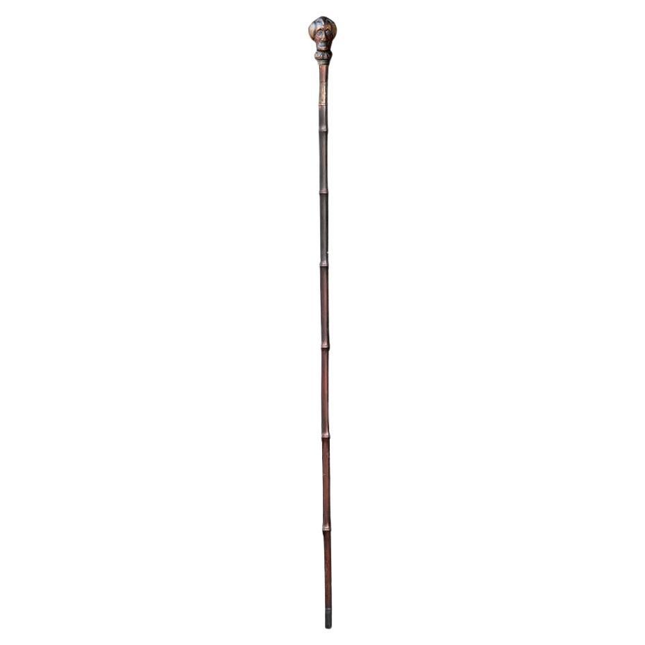 19th Century English Folk Art Gentleman’s Cane For Sale