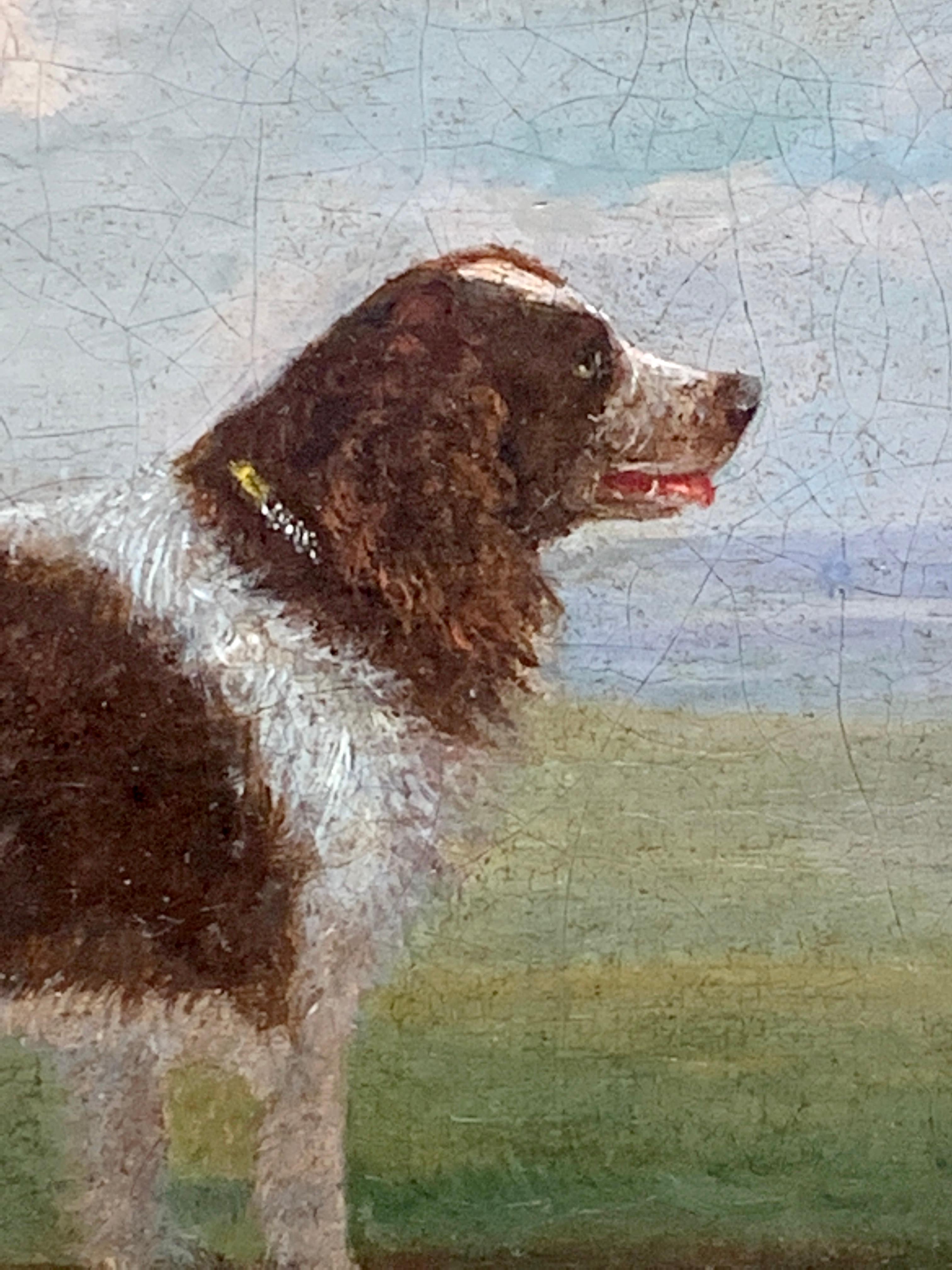 folk art dog painting