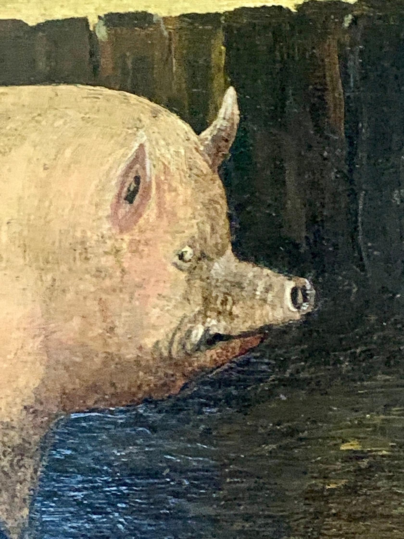 antique pig oiler
