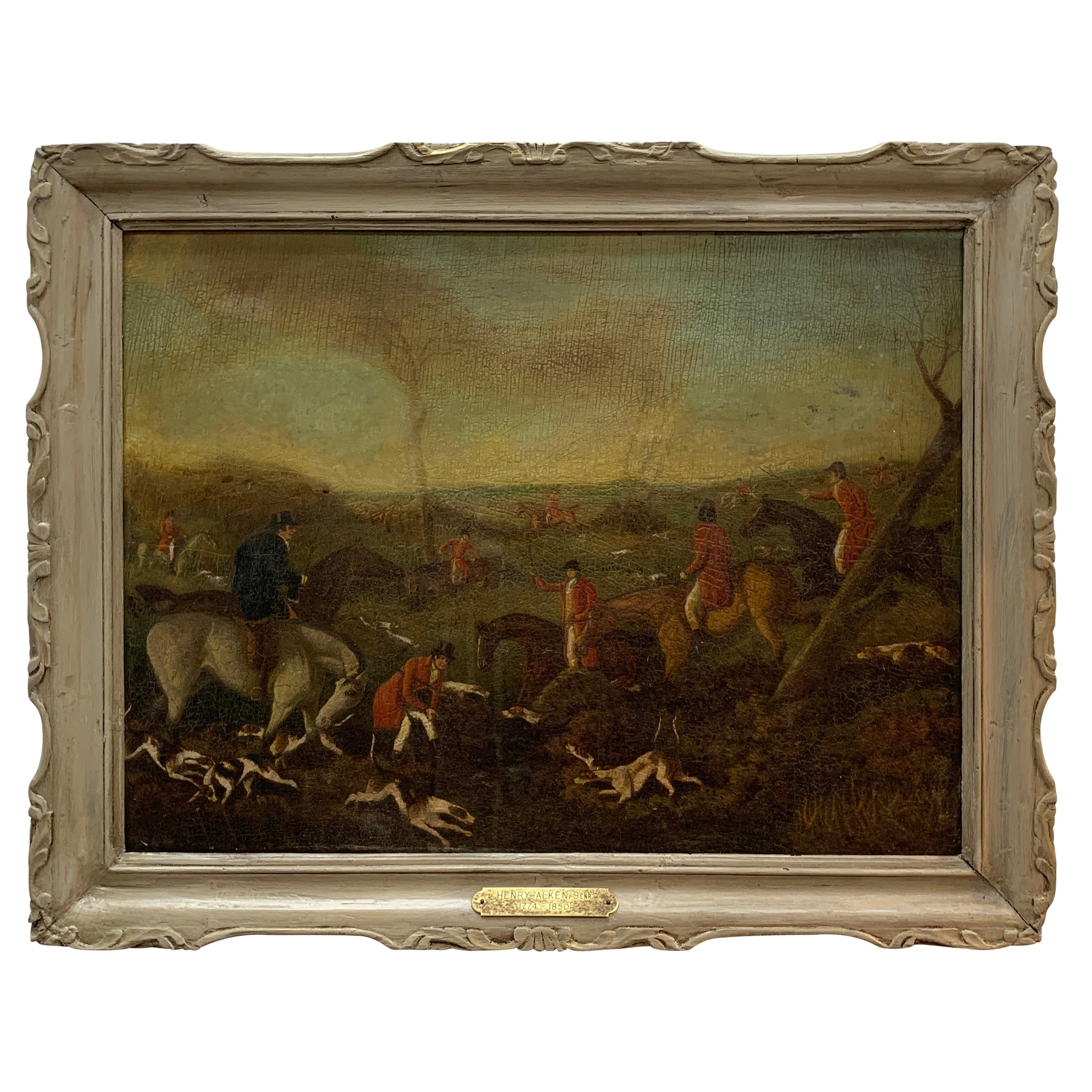 19th Century English Fox Hunt, Henry Alken Senior, Attributed